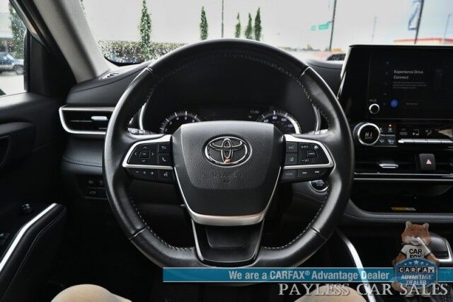 2023 Toyota Highlander XLE / AWD / Power & Heated Leather Seats / Sunroof / Adaptive Cruise / Lane Departure & Blind Spot Alert / Bluetooth / Backup Camera / 3rd Row / Rear Captains Chairs / Seats 7 / 28 MPG / 1-Owner Anchorage AK