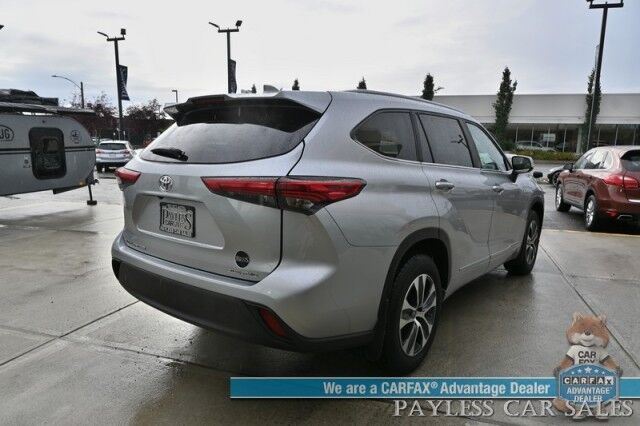 2023 Toyota Highlander XLE / AWD / Power & Heated Leather Seats / Sunroof / Adaptive Cruise / Lane Departure & Blind Spot Alert / Bluetooth / Backup Camera / 3rd Row / Rear Captains Chairs / Seats 7 / 28 MPG / 1-Owner Anchorage AK