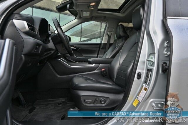 2023 Toyota Highlander XLE / AWD / Power & Heated Leather Seats / Sunroof / Adaptive Cruise / Lane Departure & Blind Spot Alert / Bluetooth / Backup Camera / 3rd Row / Rear Captains Chairs / Seats 7 / 28 MPG / 1-Owner Anchorage AK