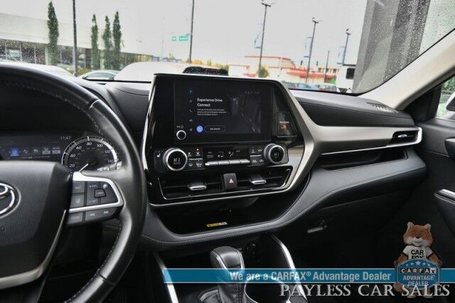 2023 Toyota Highlander XLE / AWD / Power & Heated Leather Seats / Sunroof / Adaptive Cruise / Lane Departure & Blind Spot Alert / Bluetooth / Backup Camera / 3rd Row / Rear Captains Chairs / Seats 7 / 28 MPG / 1-Owner Anchorage AK
