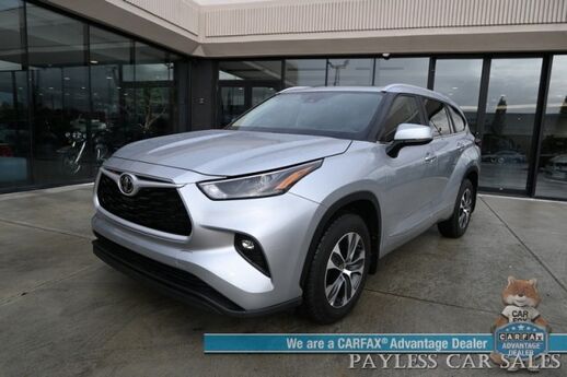 2023 Toyota Highlander XLE / AWD / Power & Heated Leather Seats / Sunroof / Adaptive Cruise / Lane Departure & Blind Spot Alert / Bluetooth / Backup Camera / 3rd Row / Rear Captains Chairs / Seats 7 / 28 MPG / 1-Owner Anchorage AK