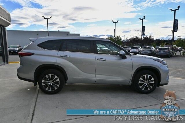 2023 Toyota Highlander XLE / AWD / Power & Heated Leather Seats / Sunroof / Adaptive Cruise / Lane Watch & Blind Spot / Apple CarPlay & Android Auto / Captain Chairs / 3rd Row / Seats 7 / Back Up Cam / Only 27K Miles / 1-Owner Anchorage AK