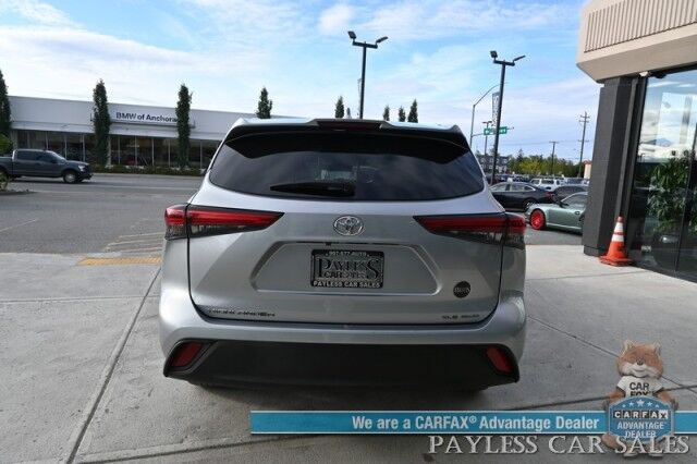 2023 Toyota Highlander XLE / AWD / Power & Heated Leather Seats / Sunroof / Adaptive Cruise / Lane Watch & Blind Spot / Apple CarPlay & Android Auto / Captain Chairs / 3rd Row / Seats 7 / Back Up Cam / Only 27K Miles / 1-Owner Anchorage AK