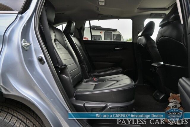 2023 Toyota Highlander XLE / AWD / Power & Heated Leather Seats / Sunroof / Blind Spot & Collision Alert / Lane Departure Alert / 3rd Row / Captain Chairs / Seats 7 / Apple CarPlay & Android Auto / Keyless Entry & Start / 1-Owner Anchorage AK
