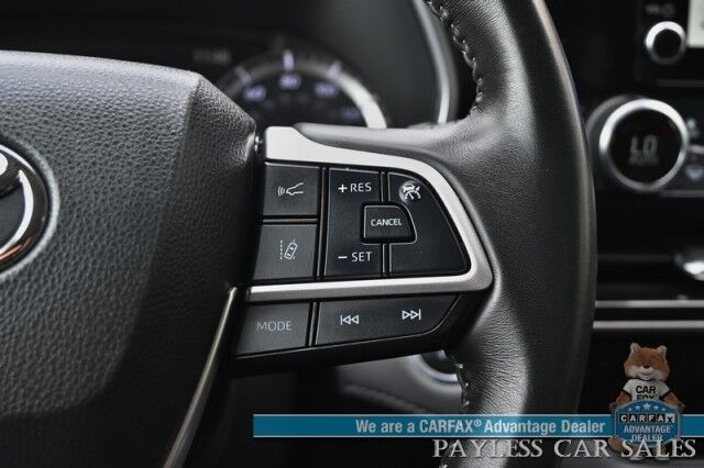 2023 Toyota Highlander XLE / AWD / Power & Heated Leather Seats / Sunroof / Blind Spot & Collision Alert / Lane Departure Alert / 3rd Row / Captain Chairs / Seats 7 / Apple CarPlay & Android Auto / Keyless Entry & Start / 1-Owner Anchorage AK
