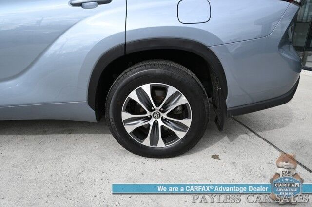 2023 Toyota Highlander XLE / AWD / Power & Heated Leather Seats / Sunroof / Blind Spot & Collision Alert / Lane Departure Alert / 3rd Row / Captain Chairs / Seats 7 / Apple CarPlay & Android Auto / Keyless Entry & Start / 1-Owner Anchorage AK