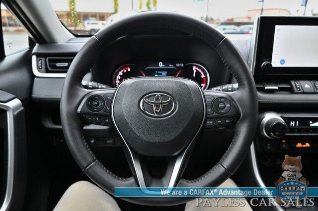 2023 Toyota RAV4 XLE Premium / AWD / Auto Start / Weather Pkg / Power & Heated Leather Seats / Heated Steering / Sunroof / Lane Depart & Blind Spot / Apple CarPlay & Android Auto / Back Up Cam / Keyless Entry & Start / 1-Owner Anchorage AK