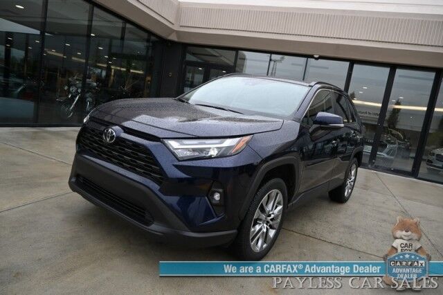 2023 Toyota RAV4 XLE Premium / AWD / Cold Weather Pkg / Power & Heated Leather Seats / Sunroof / Lane Watch & Forward Collision Alert / Blind Spot Alert / Apple CarPlay & Android Auto / Back Up Cam / 33 MPG / 1-Owner Wasilla AK