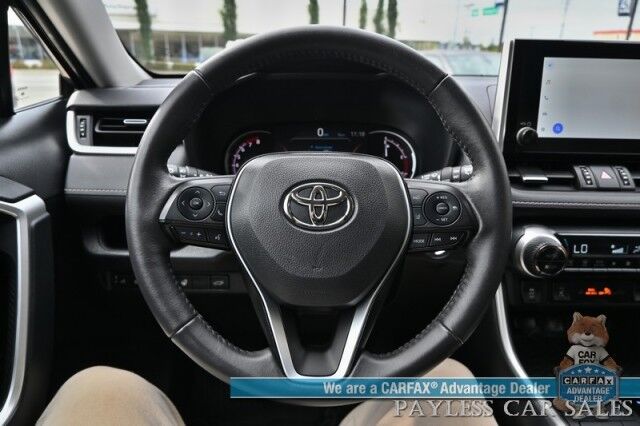 2023 Toyota RAV4 XLE Premium / AWD / Technology & Weather Pkg / Power & Heated Leather Seats / Heated Steering / Sunroof / Adaptive Cruise / Lane Watch & Blind Spot / Apple CarPlay & Android Auto / Back Up Cam / 1-Owner Anchorage AK