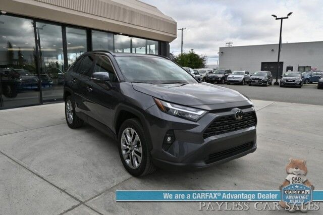 2023 Toyota RAV4 XLE Premium / AWD / Technology & Weather Pkg / Power & Heated Leather Seats / Heated Steering / Sunroof / Adaptive Cruise / Lane Watch & Blind Spot / Apple CarPlay & Android Auto / Back Up Cam / 1-Owner Anchorage AK