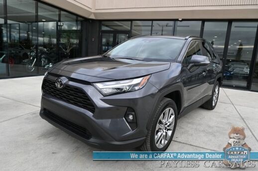 2023 Toyota RAV4 XLE Premium / AWD / Technology & Weather Pkg / Power & Heated Leather Seats / Heated Steering / Sunroof / Adaptive Cruise / Lane Watch & Blind Spot / Apple CarPlay & Android Auto / Back Up Cam / 1-Owner Anchorage AK