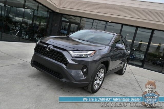 2023 Toyota RAV4 XLE Premium / AWD / Technology & Weather Pkg / Power & Heated Leather Seats / Heated Steering / Sunroof / Adaptive Cruise / Lane Watch & Blind Spot / Apple CarPlay & Android Auto / Back Up Cam / 1-Owner Anchorage AK