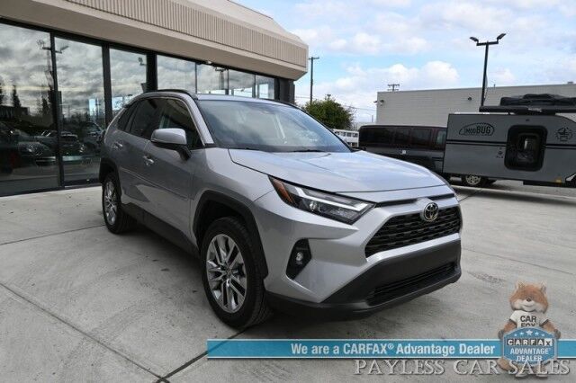 2023 Toyota RAV4 XLE Premium / AWD / Weather Pkg / Power & Heated Leather Seats / Heated Steering Wheel / Sunroof / Blind Spot & Lane Alert / Apple CarPlay & Android Auto / Back Up Camera / Power Liftgate / Keyless Entry & Start / 1-Owner Anchorage AK