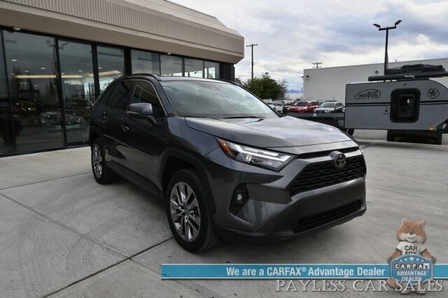2023 Toyota RAV4 XLE Premium / AWD / Weather Pkg / Power & Heated Leather Seats / Heated Steering Wheel / Sunroof / Blind Spot & Lane Alert / Apple CarPlay & Android Auto / Back Up Camera / Power Liftgate / Keyless Entry & Start / 1-Owner Anchorage AK