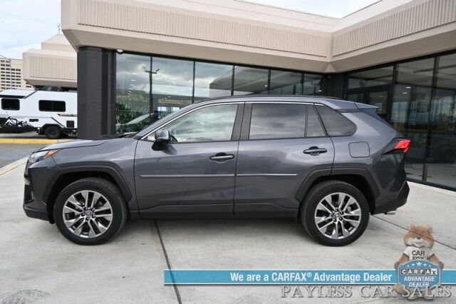 2023 Toyota RAV4 XLE Premium / AWD / Weather Pkg / Power & Heated Leather Seats / Heated Steering Wheel / Sunroof / Blind Spot & Lane Alert / Apple CarPlay & Android Auto / Back Up Camera / Power Liftgate / Keyless Entry & Start / 1-Owner Anchorage AK