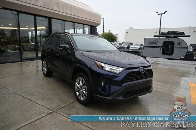 2023 Toyota RAV4 XLE Premium / AWD / Weather Pkg / Power & Heated Leather Seats / Heated Steering Wheel / Sunroof / Blind Spot & Lane Alert / Apple CarPlay & Android Auto / Back Up Camera / Power Liftgate / Keyless Entry & Start / 1-Owner Anchorage AK