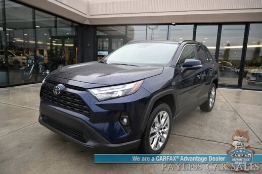 2023 Toyota RAV4 XLE Premium / AWD / Weather Pkg / Power & Heated Leather Seats / Heated Steering Wheel / Sunroof / Blind Spot & Lane Alert / Apple CarPlay & Android Auto / Back Up Camera / Power Liftgate / Keyless Entry & Start / 1-Owner Anchorage AK