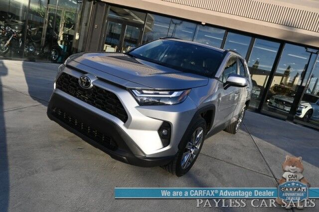 2023 Toyota RAV4 XLE Premium / AWD / Weather Pkg / Power & Heated Leather Seats / Heated Steering Wheel / Sunroof / Lane Depart & Blind Spot Alert / Apple CarPlay & Android Auto / Back Up Camera / Keyless Entry & Start / 1-Owner Anchorage AK