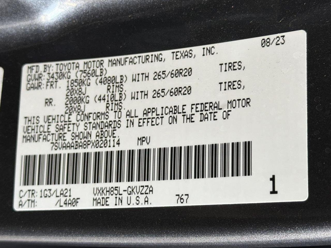 2023 Toyota Sequoia Platinum San Antonio TX