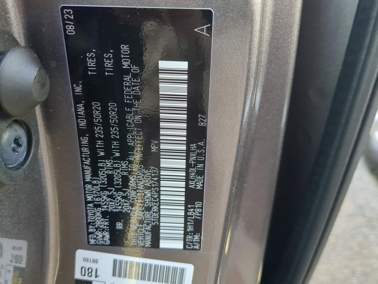 2023 Toyota Sienna Platinum Winder GA