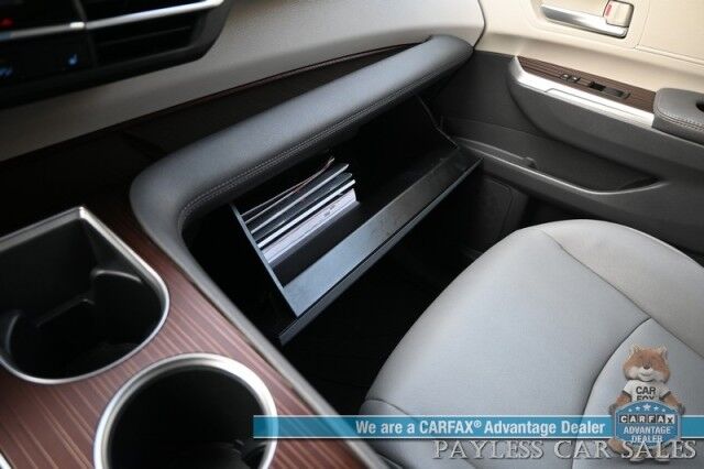 2023 Toyota Sienna XLE / AWD / Hybrid / Power & Heated Leather Seats / Sunroof / Adaptive Cruise / Lane Departure & Blind Spot / Rear Captain Chairs / 3rd Row / Seats 7 / Apple CarPlay & Android Auto / Back Up Camera / 36 MPG / 1-Owner Anchorage AK