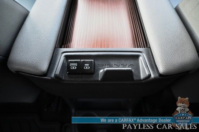 2023 Toyota Sienna XLE / AWD / Hybrid / Power & Heated Leather Seats / Sunroof / Adaptive Cruise / Lane Departure & Blind Spot / Rear Captain Chairs / 3rd Row / Seats 7 / Apple CarPlay & Android Auto / Back Up Camera / 36 MPG / 1-Owner Anchorage AK