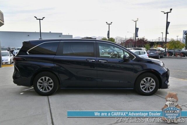 2023 Toyota Sienna XLE / AWD / Hybrid / Power & Heated Leather Seats / Sunroof / Adaptive Cruise / Lane Departure & Blind Spot / Rear Captain Chairs / 3rd Row / Seats 7 / Apple CarPlay & Android Auto / Back Up Camera / 36 MPG / 1-Owner Anchorage AK