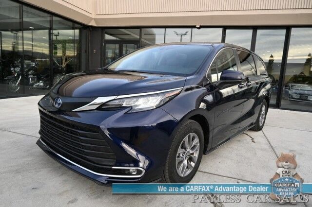 2023 Toyota Sienna XLE / AWD / Hybrid / Power & Heated Leather Seats / Sunroof / Adaptive Cruise / Lane Departure & Blind Spot / Rear Captain Chairs / 3rd Row / Seats 7 / Apple CarPlay & Android Auto / Back Up Camera / 36 MPG / 1-Owner Anchorage AK