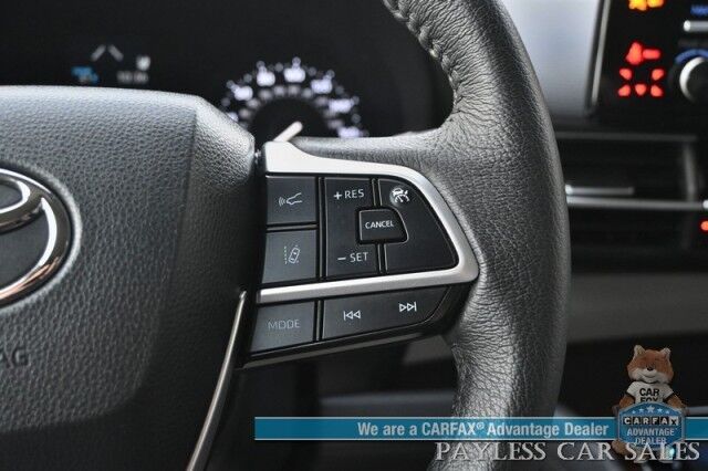 2023 Toyota Sienna XLE / AWD / Hybrid / Power & Heated Leather Seats / Sunroof / Adaptive Cruise / Lane Departure & Blind Spot / Rear Captain Chairs / 3rd Row / Seats 7 / Apple CarPlay & Android Auto / Back Up Camera / 36 MPG / 1-Owner Anchorage AK 2023 Toyota Sienna XLE / AWD / Hybrid / Power & Heated Leather Seats / Sunroof / Adaptive Cruise / Lane Departure & Blind Spot / Rear Captain Chairs / 3rd Row / Seats 7 / Apple CarPlay & Android Auto / Back Up Camera / 36 MPG / 1-Owner Anchorage AK