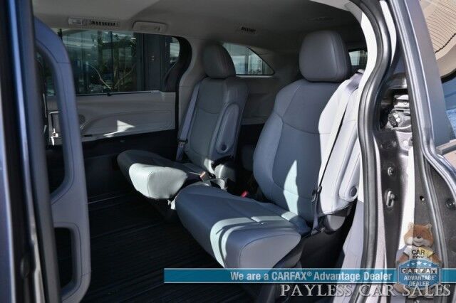 2023 Toyota Sienna XLE / AWD / Hybrid / Power & Heated Leather Seats / Sunroof / Adaptive Cruise / Lane Departure & Blind Spot / Rear Captain Chairs / 3rd Row / Seats 7 / Apple CarPlay & Android Auto / Back Up Camera / 36 MPG / 1-Owner Anchorage AK