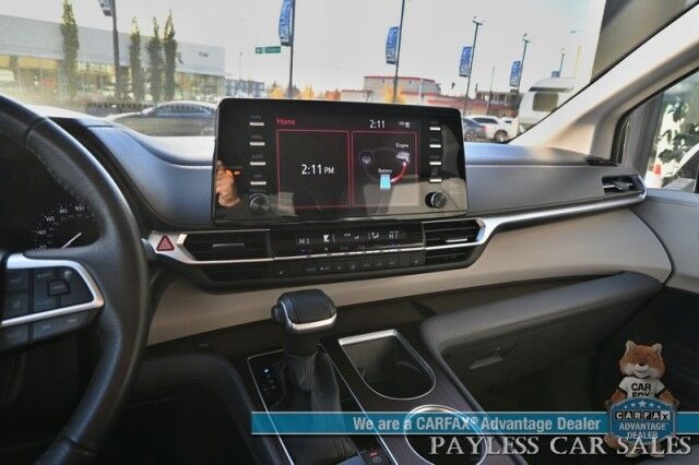 2023 Toyota Sienna XLE / AWD / Hybrid / Power & Heated Leather Seats / Sunroof / Adaptive Cruise / Lane Departure & Blind Spot / Rear Captain Chairs / 3rd Row / Seats 7 / Apple CarPlay & Android Auto / Back Up Camera / 36 MPG / 1-Owner Anchorage AK