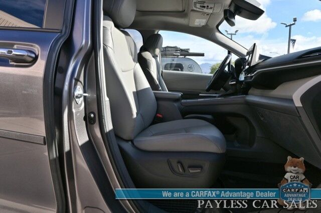 2023 Toyota Sienna XLE / AWD / Hybrid / Power & Heated Leather Seats / Sunroof / Adaptive Cruise / Lane Departure & Blind Spot / Rear Captain Chairs / 3rd Row / Seats 7 / Apple CarPlay & Android Auto / Back Up Camera / 36 MPG / 1-Owner Anchorage AK
