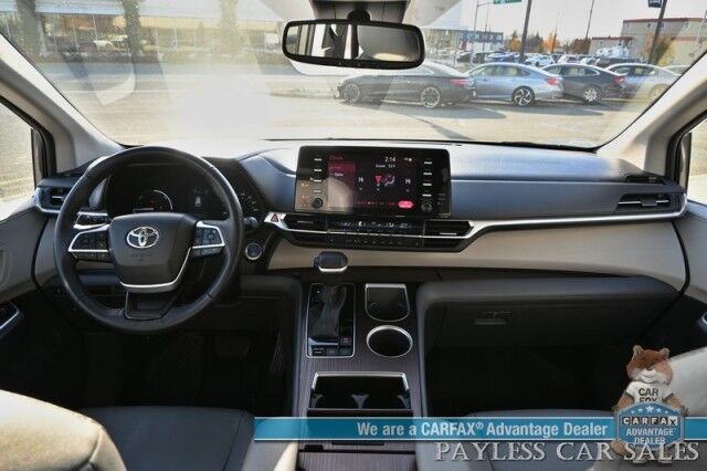2023 Toyota Sienna XLE / AWD / Hybrid / Power & Heated Leather Seats / Sunroof / Adaptive Cruise / Lane Departure & Blind Spot / Rear Captain Chairs / 3rd Row / Seats 7 / Apple CarPlay & Android Auto / Back Up Camera / 36 MPG / 1-Owner Anchorage AK
