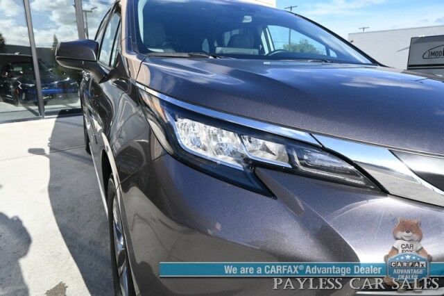 2023 Toyota Sienna XLE / AWD / Hybrid / Power & Heated Leather Seats / Sunroof / Adaptive Cruise / Lane Departure & Blind Spot / Rear Captain Chairs / 3rd Row / Seats 7 / Apple CarPlay & Android Auto / Back Up Camera / 36 MPG / 1-Owner Anchorage AK