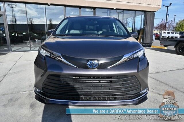 2023 Toyota Sienna XLE / AWD / Hybrid / Power & Heated Leather Seats / Sunroof / Adaptive Cruise / Lane Departure & Blind Spot / Rear Captain Chairs / 3rd Row / Seats 7 / Apple CarPlay & Android Auto / Back Up Camera / 36 MPG / 1-Owner Anchorage AK
