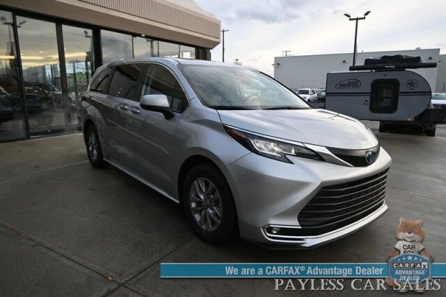 2023 Toyota Sienna XLE / AWD / Hybrid / Power & Heated Leather Seats / Sunroof / Adaptive Cruise / Lane Departure & Blind Spot / Rear Captain Chairs / 3rd Row / Seats 7 / Apple CarPlay & Android Auto / Back Up Camera / 36 MPG / 1-Owner Anchorage AK 2023 Toyota Sienna XLE / AWD / Hybrid / Power & Heated Leather Seats / Sunroof / Adaptive Cruise / Lane Departure & Blind Spot / Rear Captain Chairs / 3rd Row / Seats 7 / Apple CarPlay & Android Auto / Back Up Camera / 36 MPG / 1-Owner Anchorage AK