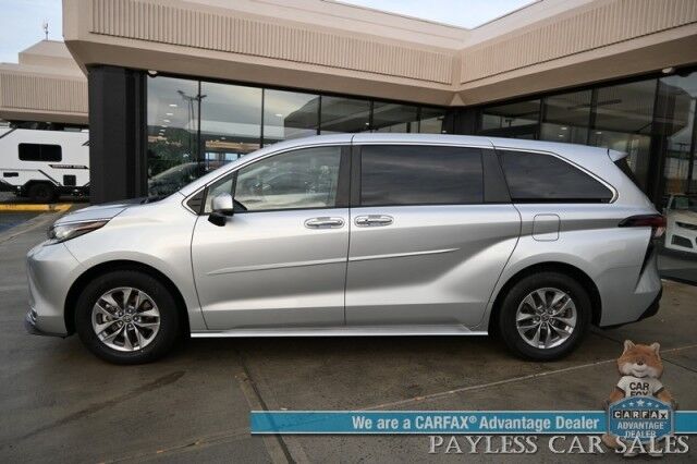 2023 Toyota Sienna XLE / AWD / Hybrid / Power & Heated Leather Seats / Sunroof / Adaptive Cruise / Lane Departure & Blind Spot / Rear Captain Chairs / 3rd Row / Seats 7 / Apple CarPlay & Android Auto / Back Up Camera / 36 MPG / 1-Owner Anchorage AK 2023 Toyota Sienna XLE / AWD / Hybrid / Power & Heated Leather Seats / Sunroof / Adaptive Cruise / Lane Departure & Blind Spot / Rear Captain Chairs / 3rd Row / Seats 7 / Apple CarPlay & Android Auto / Back Up Camera / 36 MPG / 1-Owner Anchorage AK