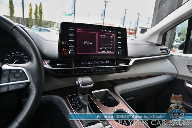 2023 Toyota Sienna XLE / AWD / Hybrid / Power & Heated Leather Seats / Sunroof / Adaptive Cruise / Lane Departure & Blind Spot / Rear Captain Chairs / 3rd Row / Seats 7 / Apple CarPlay & Android Auto / Back Up Camera / 36 MPG / 1-Owner Anchorage AK