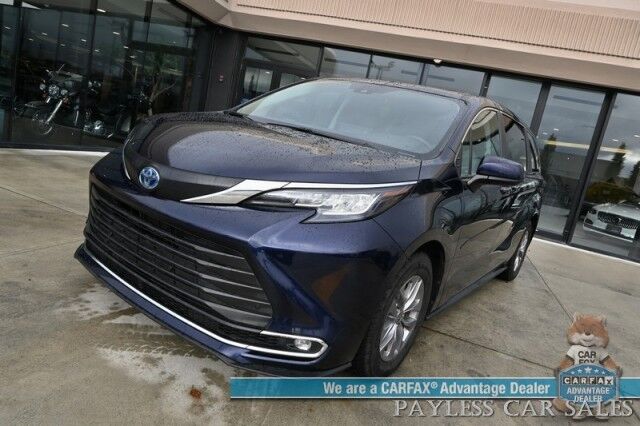 2023 Toyota Sienna XLE / AWD / Hybrid / Power & Heated Leather Seats / Sunroof / Adaptive Cruise / Lane Departure & Blind Spot / Rear Captain Chairs / 3rd Row / Seats 7 / Apple CarPlay & Android Auto / Back Up Camera / 36 MPG / 1-Owner Anchorage AK