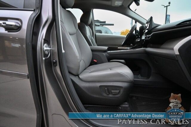 2023 Toyota Sienna XLE / AWD / Hybrid / Power & Heated Leather Seats / Sunroof / Lane Departure & Blind Spot Alert / Adaptive Cruise / Apple CarPlay & Android Auto / Rear Captain Chairs / 3rd Row / Seats 7 / 36 MPG / 1-Owner Anchorage AK 2023 Toyota Sienna XLE / AWD / Hybrid / Power & Heated Leather Seats / Sunroof / Lane Departure & Blind Spot Alert / Adaptive Cruise / Apple CarPlay & Android Auto / Rear Captain Chairs / 3rd Row / Seats 7 / 36 MPG / 1-Owner Anchorage AK