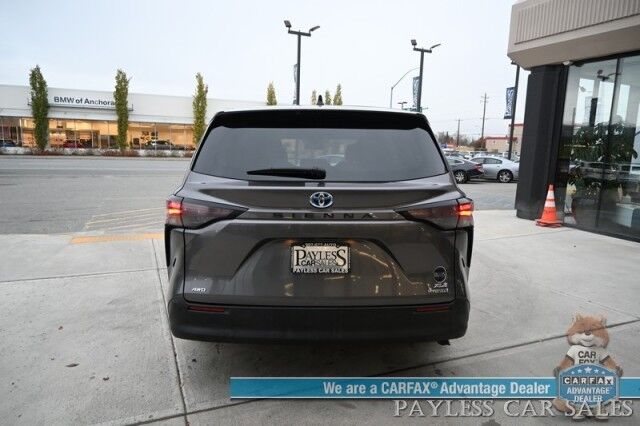 2023 Toyota Sienna XLE / AWD / Hybrid / Power & Heated Leather Seats / Sunroof / Lane Departure & Blind Spot Alert / Adaptive Cruise / Apple CarPlay & Android Auto / Rear Captain Chairs / 3rd Row / Seats 7 / 36 MPG / 1-Owner Anchorage AK 2023 Toyota Sienna XLE / AWD / Hybrid / Power & Heated Leather Seats / Sunroof / Lane Departure & Blind Spot Alert / Adaptive Cruise / Apple CarPlay & Android Auto / Rear Captain Chairs / 3rd Row / Seats 7 / 36 MPG / 1-Owner Anchorage AK
