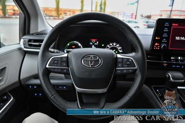 2023 Toyota Sienna XLE / AWD / Hybrid / Power & Heated Leather Seats / Sunroof / Lane Departure & Blind Spot Alert / Adaptive Cruise / Apple CarPlay & Android Auto / Rear Captain Chairs / 3rd Row / Seats 7 / 36 MPG / 1-Owner Anchorage AK 2023 Toyota Sienna XLE / AWD / Hybrid / Power & Heated Leather Seats / Sunroof / Lane Departure & Blind Spot Alert / Adaptive Cruise / Apple CarPlay & Android Auto / Rear Captain Chairs / 3rd Row / Seats 7 / 36 MPG / 1-Owner Anchorage AK