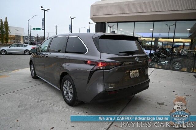 2023 Toyota Sienna XLE / AWD / Hybrid / Power & Heated Leather Seats / Sunroof / Lane Departure & Blind Spot Alert / Adaptive Cruise / Apple CarPlay & Android Auto / Rear Captain Chairs / 3rd Row / Seats 7 / 36 MPG / 1-Owner Anchorage AK 2023 Toyota Sienna XLE / AWD / Hybrid / Power & Heated Leather Seats / Sunroof / Lane Departure & Blind Spot Alert / Adaptive Cruise / Apple CarPlay & Android Auto / Rear Captain Chairs / 3rd Row / Seats 7 / 36 MPG / 1-Owner Anchorage AK
