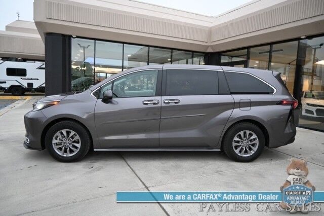 2023 Toyota Sienna XLE / AWD / Hybrid / Power & Heated Leather Seats / Sunroof / Lane Departure & Blind Spot Alert / Adaptive Cruise / Apple CarPlay & Android Auto / Rear Captain Chairs / 3rd Row / Seats 7 / 36 MPG / 1-Owner Anchorage AK 2023 Toyota Sienna XLE / AWD / Hybrid / Power & Heated Leather Seats / Sunroof / Lane Departure & Blind Spot Alert / Adaptive Cruise / Apple CarPlay & Android Auto / Rear Captain Chairs / 3rd Row / Seats 7 / 36 MPG / 1-Owner Anchorage AK