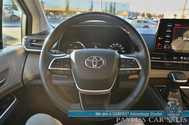 2023 Toyota Sienna XLE / AWD / Power & Heated Leather Seats / Sunroof / Adaptive Cruise / Lane Depart & Blind Spot Alert / Rear Captain Chairs / 3rd Row / Seats 7 / Apple CarPlay & Android Auto / Back Up Camera / 36 MPG / 1-Owner Anchorage AK