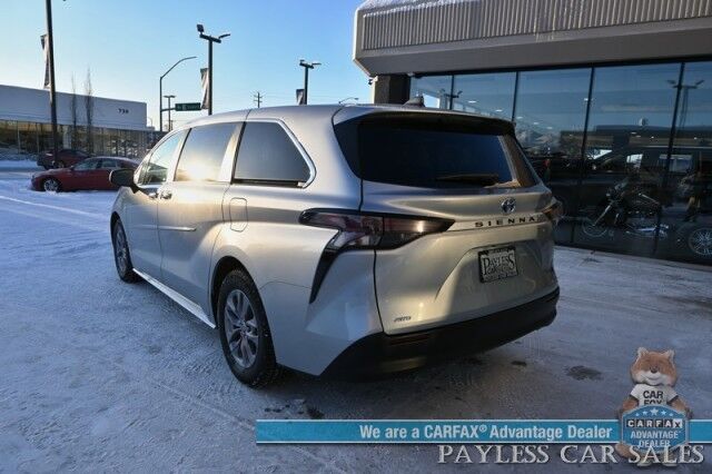 2023 Toyota Sienna XLE Hybrid / AWD / Auto Start / Power & Heated Leather Seats / Sunroof / Adaptive Cruise / Lane Depart & Blind Spot / Apple CarPlay & Android Auto / Back Up Cam / Rear Captain Chairs / 3rd Row / 36 MPG / 1-Owner Anchorage AK 2023 Toyota Sienna XLE Hybrid / AWD / Auto Start / Power & Heated Leather Seats / Sunroof / Adaptive Cruise / Lane Depart & Blind Spot / Apple CarPlay & Android Auto / Back Up Cam / Rear Captain Chairs / 3rd Row / 36 MPG / 1-Owner Anchorage AK