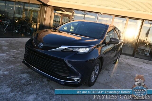 2023 Toyota Sienna XLE Hybrid / AWD / Auto Start / Power & Heated Leather Seats / Sunroof / Adaptive Cruise / Lane Depart & Blind Spot / Apple CarPlay & Android Auto / Back Up Cam / Rear Captain Chairs / 3rd Row / 36 MPG / 1-Owner Anchorage AK 2023 Toyota Sienna XLE Hybrid / AWD / Auto Start / Power & Heated Leather Seats / Sunroof / Adaptive Cruise / Lane Depart & Blind Spot / Apple CarPlay & Android Auto / Back Up Cam / Rear Captain Chairs / 3rd Row / 36 MPG / 1-Owner Anchorage AK