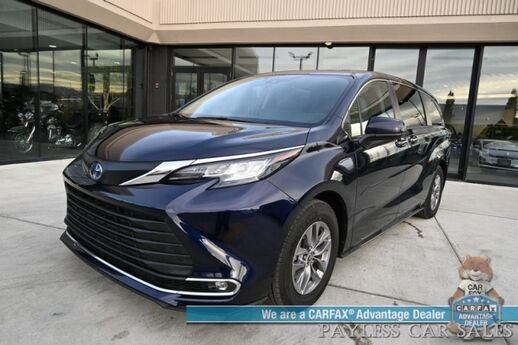 2023 Toyota Sienna XLE Hybrid / AWD / Power & Heated Leather Seats / Sunroof / Adaptive Cruise / Lane Depart & Blind Spot Alert / Apple CarPlay & Android Auto / Back Up Camera / Rear Captain Chairs / 3rd Row / 36 MPG / 1-Owner Anchorage AK