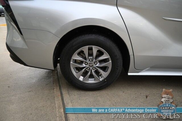 2023 Toyota Sienna XLE Hybrid / AWD / Power & Heated Leather Seats / Sunroof / Adaptive Cruise / Lane Depart & Blind Spot Alert / Apple CarPlay & Android Auto / Back Up Camera / Rear Captain Chairs / 3rd Row / 36 MPG / 1-Owner Anchorage AK 2023 Toyota Sienna XLE Hybrid / AWD / Power & Heated Leather Seats / Sunroof / Adaptive Cruise / Lane Depart & Blind Spot Alert / Apple CarPlay & Android Auto / Back Up Camera / Rear Captain Chairs / 3rd Row / 36 MPG / 1-Owner Anchorage AK