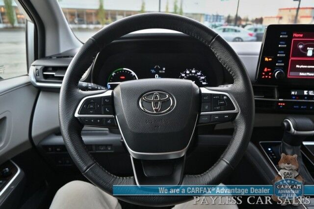 2023 Toyota Sienna XLE Hybrid / AWD / Power & Heated Leather Seats / Sunroof / Adaptive Cruise / Lane Depart & Blind Spot Alert / Apple CarPlay & Android Auto / Back Up Camera / Rear Captain Chairs / 3rd Row / 36 MPG / 1-Owner Anchorage AK 2023 Toyota Sienna XLE Hybrid / AWD / Power & Heated Leather Seats / Sunroof / Adaptive Cruise / Lane Depart & Blind Spot Alert / Apple CarPlay & Android Auto / Back Up Camera / Rear Captain Chairs / 3rd Row / 36 MPG / 1-Owner Anchorage AK
